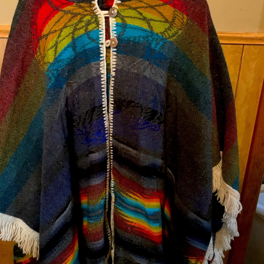 Beautiful multi colored shawl. Made in USA